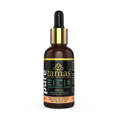 Tamas Pure Ayurveda 100% Organic Neroli Essential Oil-USDA Certified Organic
