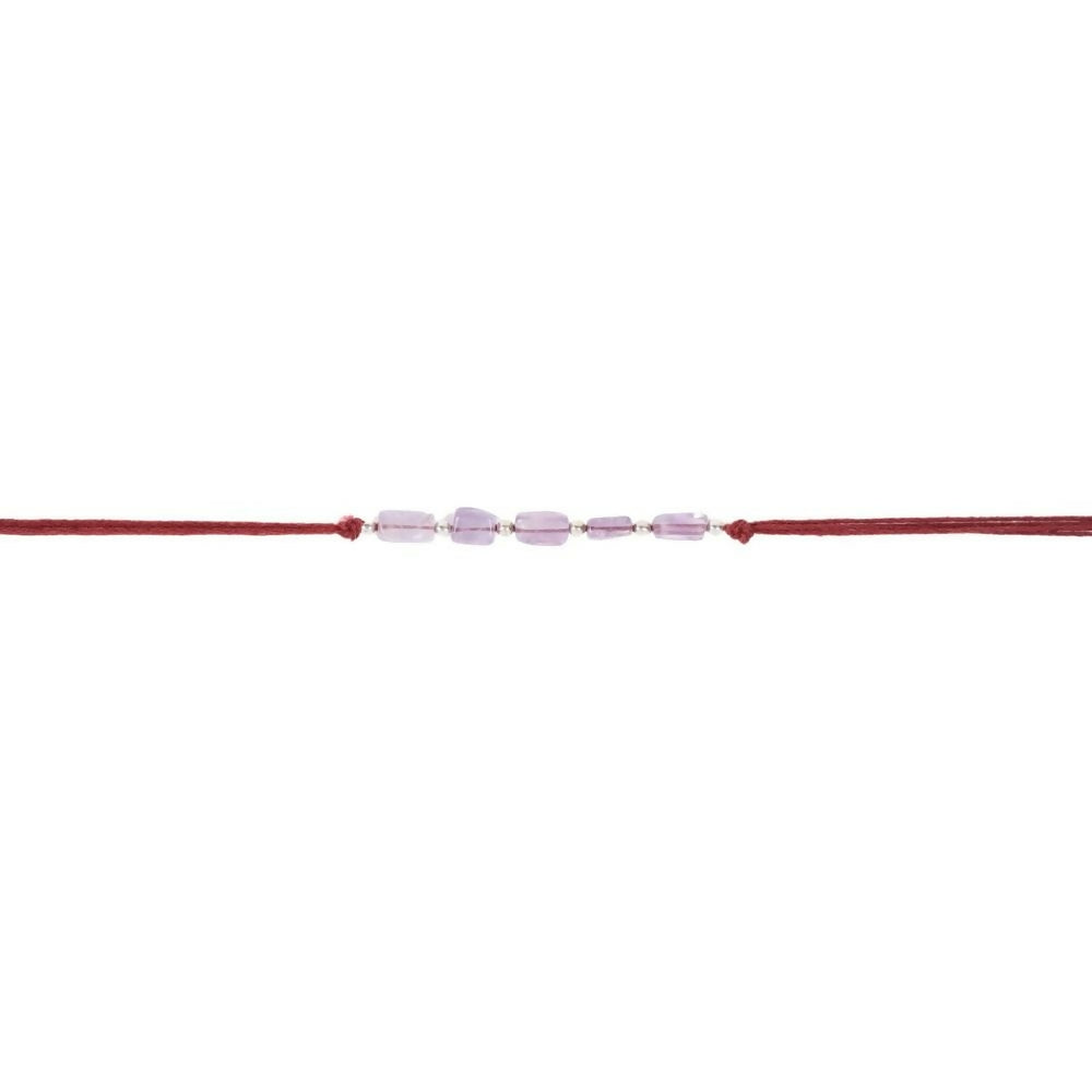 Indianvibez Bodh Intuition Boost Real Crystal Stone Rakhi With Authenticity Certificate