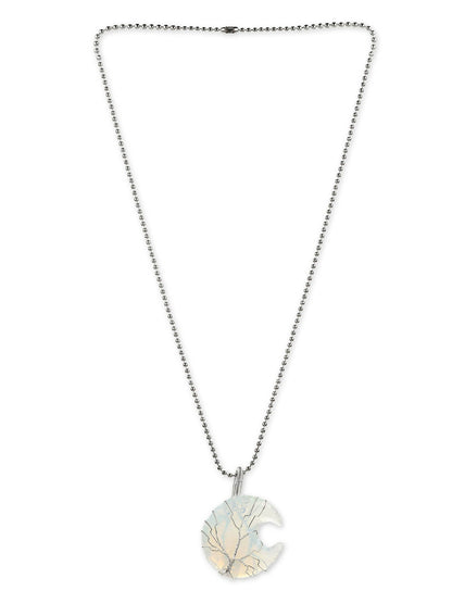 Women's Silver-Toned Blue Silver-Plated Handcrafted Chain - Ruby Raang