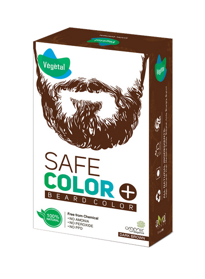 Vegetal Safe Color For Beard - Dark Brown