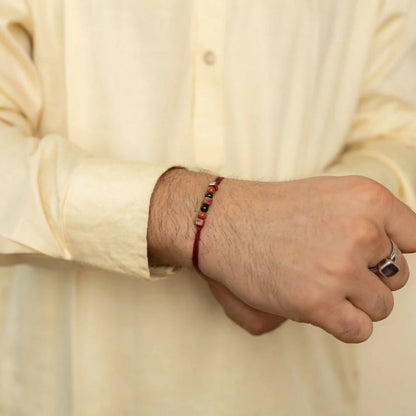 Indianvibez Bodh Grounded Resilience Real Crystal Stone Rakhi With Authenticity Certificate