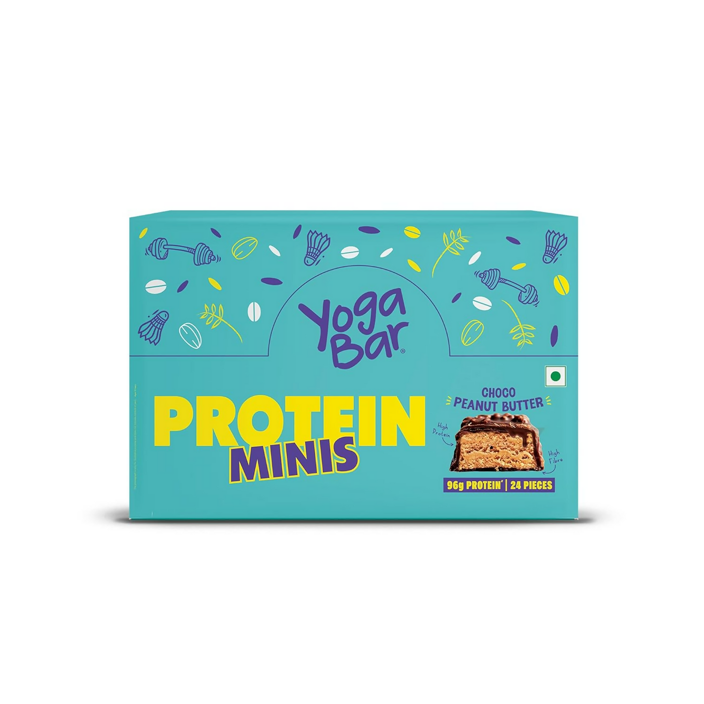 Yoga Bar Protein Minis Choco Peanut Butter, 24 Pieces, Cold Coffee Protein Shake