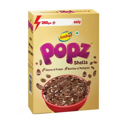 Sundrop Popz Shells Breakfast Cereal - Multi Grain Choco Flakes, Choco Fills
