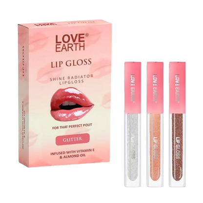 Love Earth Liquid Lip Gloss - Glitter