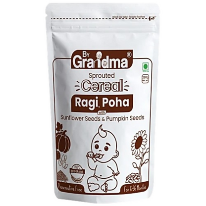 By Grandma Sprouted Cereal - Sprouted Ragi, Poha Rice, Sunflower seeds, Pumpkin Seeds