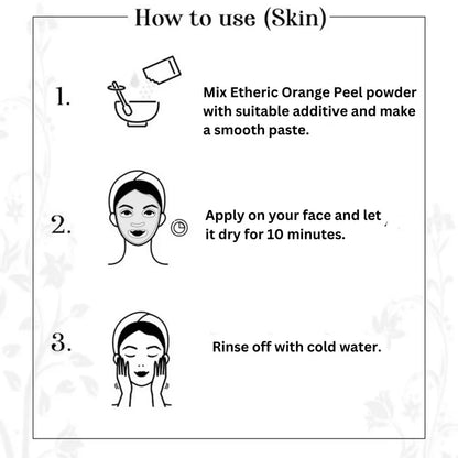 Etheric Orange Peel Powder – Natural Skin Brightening & Acne Care Face Pack