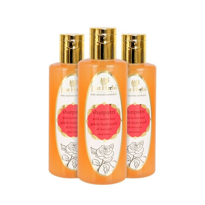 Just Herbs Shatpatri Wild Indian Rose Gentle Body Wash
