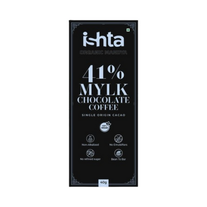 Organic Mandya 41% Mylk Chocolate with coffee