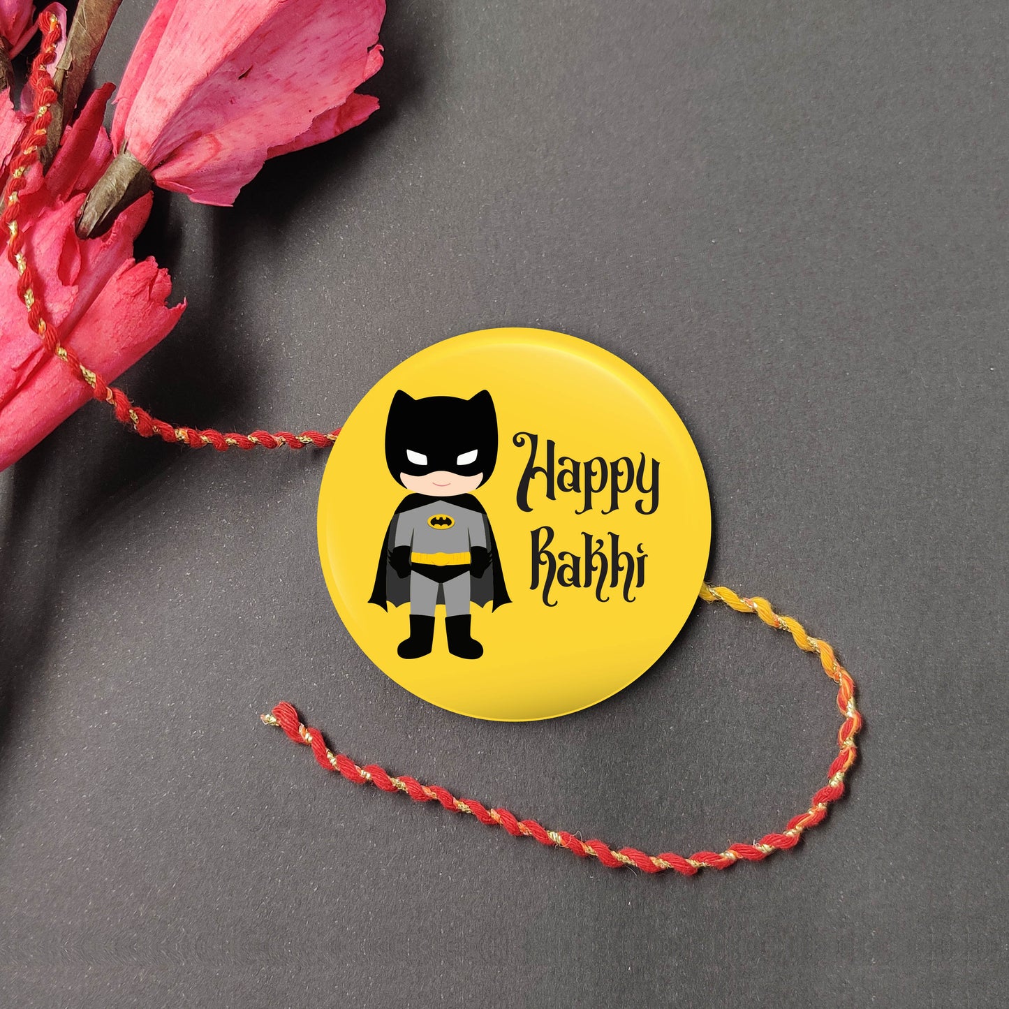 Indianvibez Batman Metal Rakhi with Fridge Magnet - Kids Rakhi