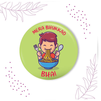 Indianvibez Bhukkad Bhai Metal Rakhi with Fridge Magnet - Kids Rakhi