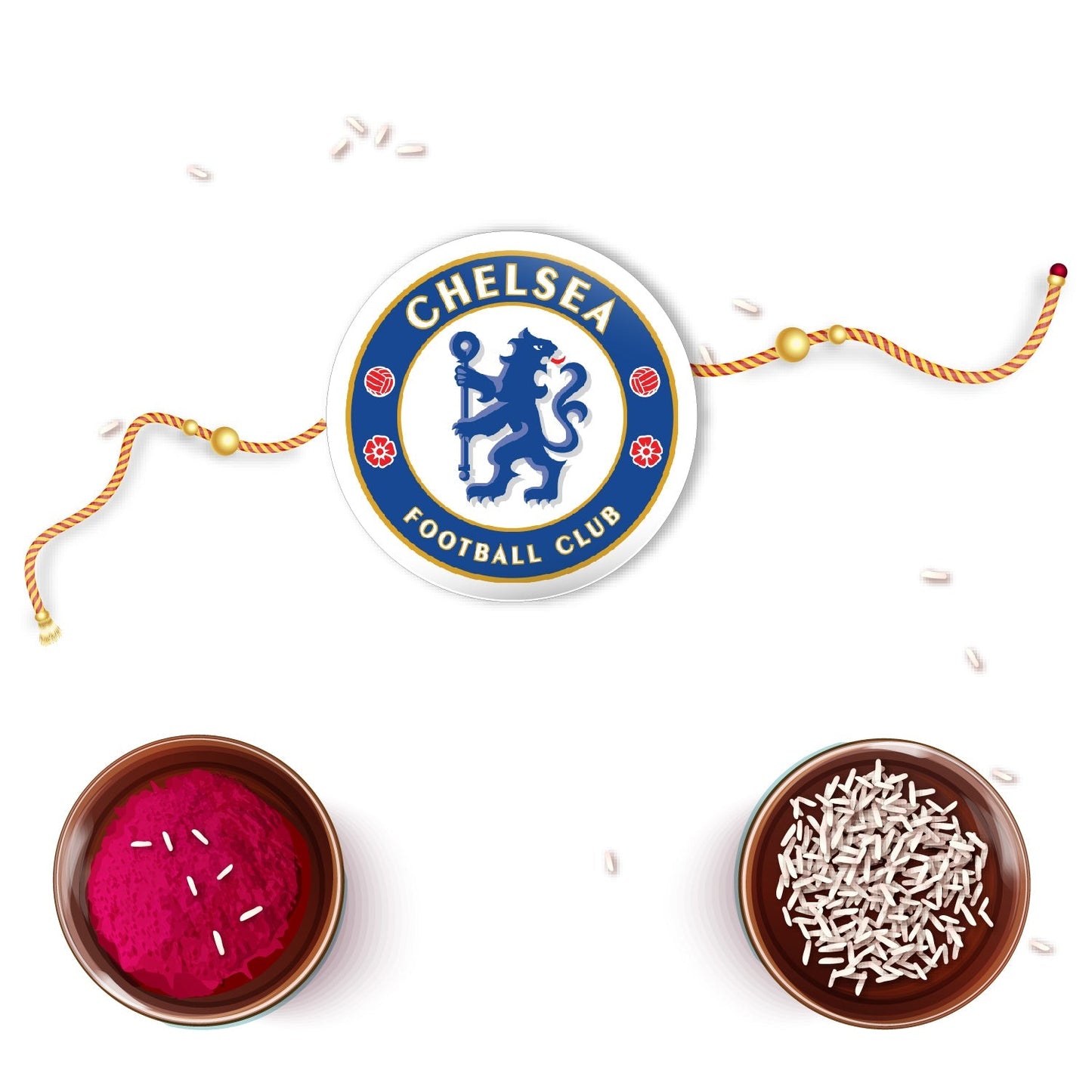 Indianvibez Chelsea Metal Rakhi with Fridge Magnet - Kids Rakhi