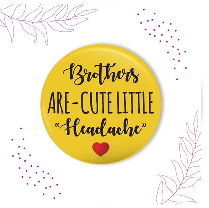 Indianvibez Brothers are Cute Little Headache Metal Rakhi with Fridge Magnet - Kids Rakhi