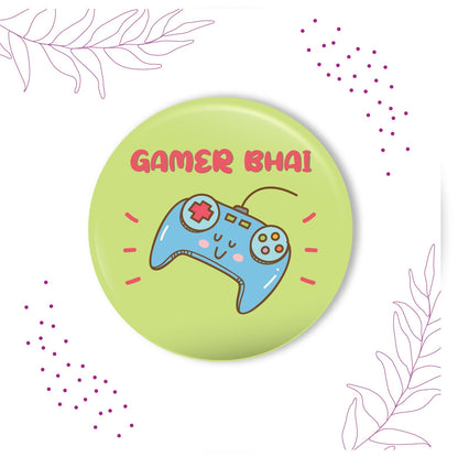 Indianvibez Gamer Bhai Metal Rakhi with Fridge Magnet - Kids Rakhi
