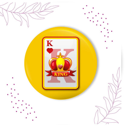 Indianvibez King Bhai Metal Rakhi with Fridge Magnet - Kids Rakhi