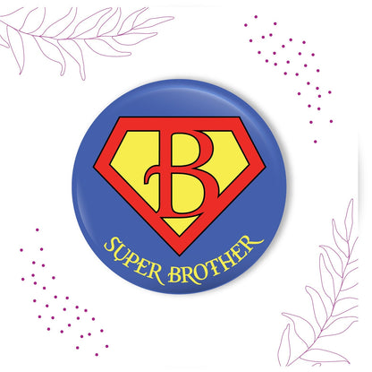 Indianvibez Super Brother Metal Rakhi with Fridge Magnet - Kids Rakhi