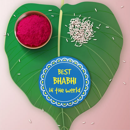 Indianvibez Super Bhaiya Wooden Rakhi, Superman Rakhi for Brother - Kids Rakhi