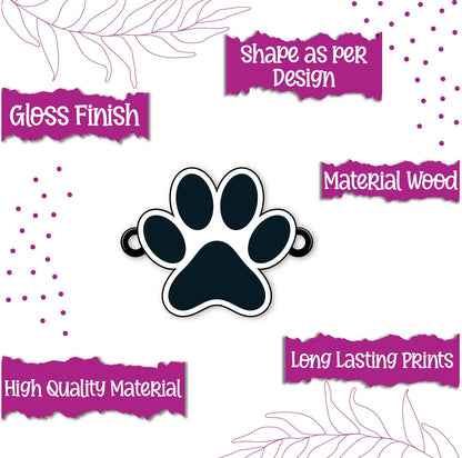 Indianvibez Dog Paw Wooden Rakhi, Cute Pet Animal Themed Rakhi for Brother - Kids Rakhi