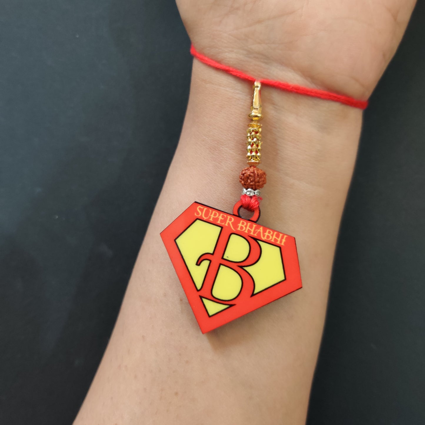 Indianvibez Coffee Wooden Rakhi, Foodie Rakhi for Coffee Lover Brother - Kids Rakhi