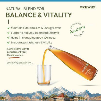 Wellwith Fitwell Juice – Himalayan Sea Buckthorn + Garcinia, Kokum & Punarnava