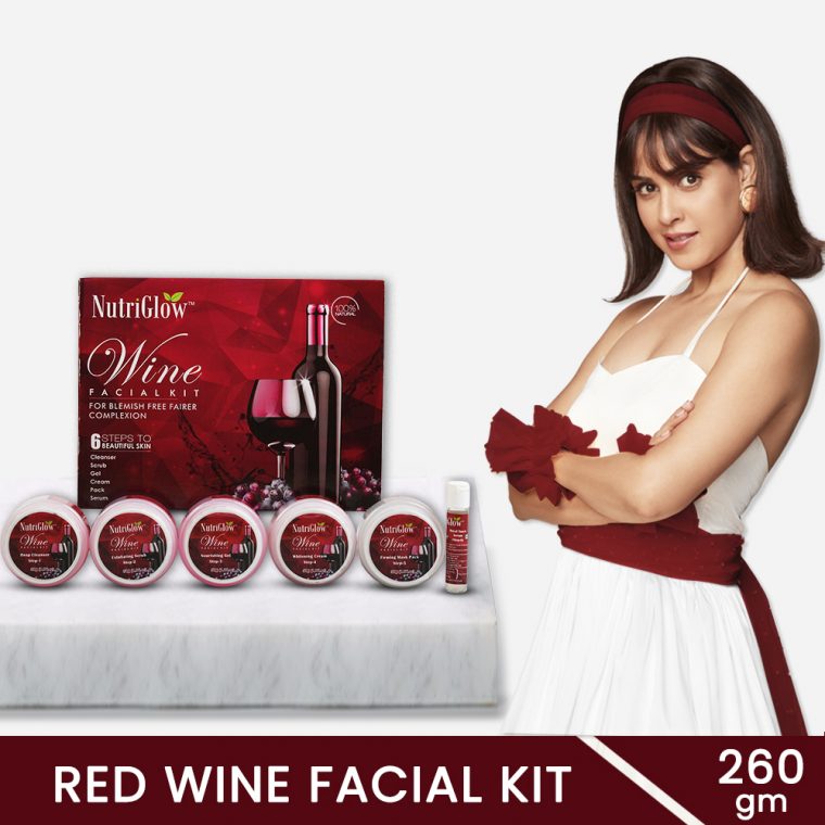 NutriGlow Wine Facial Kit - 260 gms