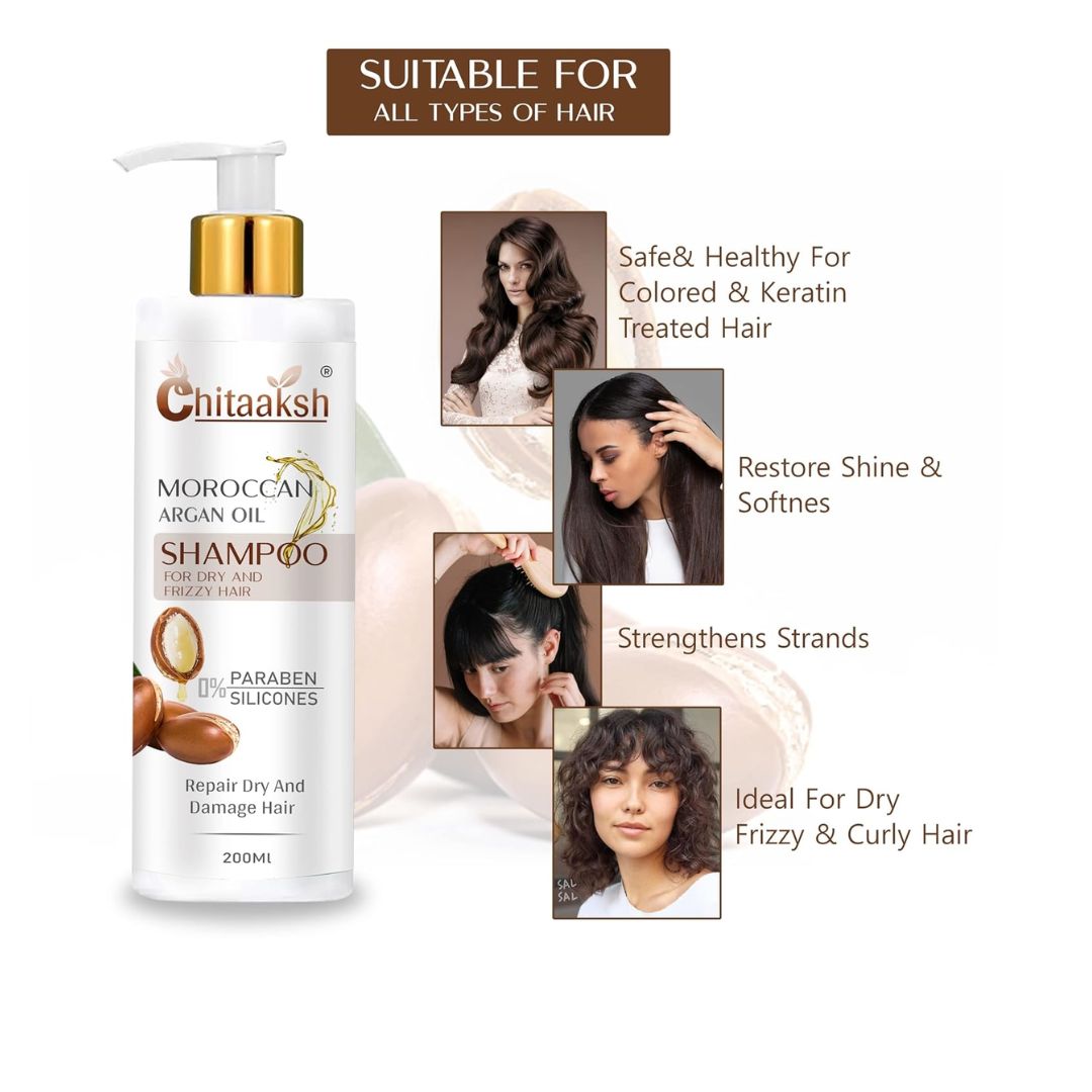 Chitaaksh Moroccan Argan Shampoo - 200 ml