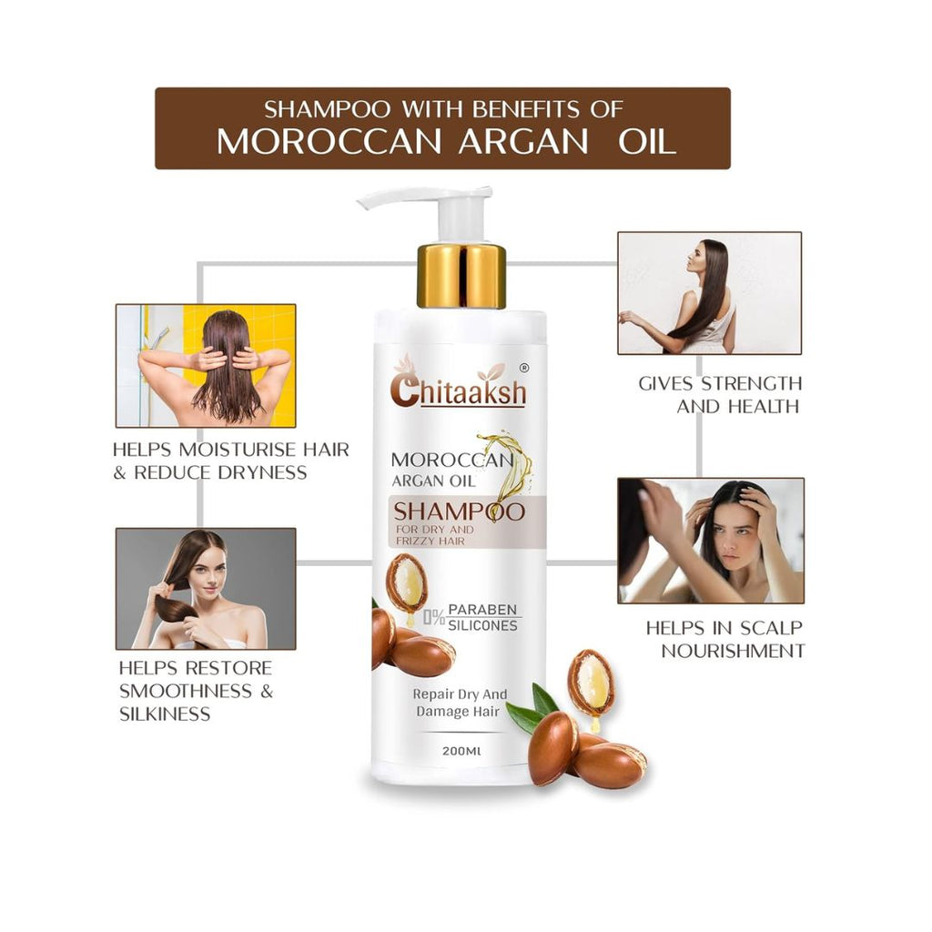 Chitaaksh Moroccan Argan Shampoo - 200 ml