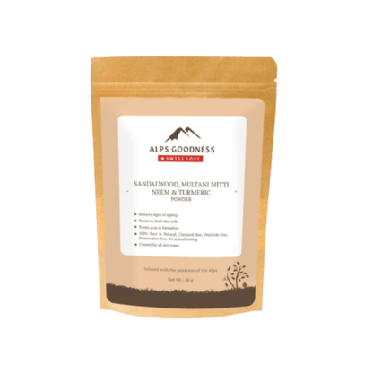 Alps Goodness Sandalwood,Multani Mitti,Neem & Turmeric Powder