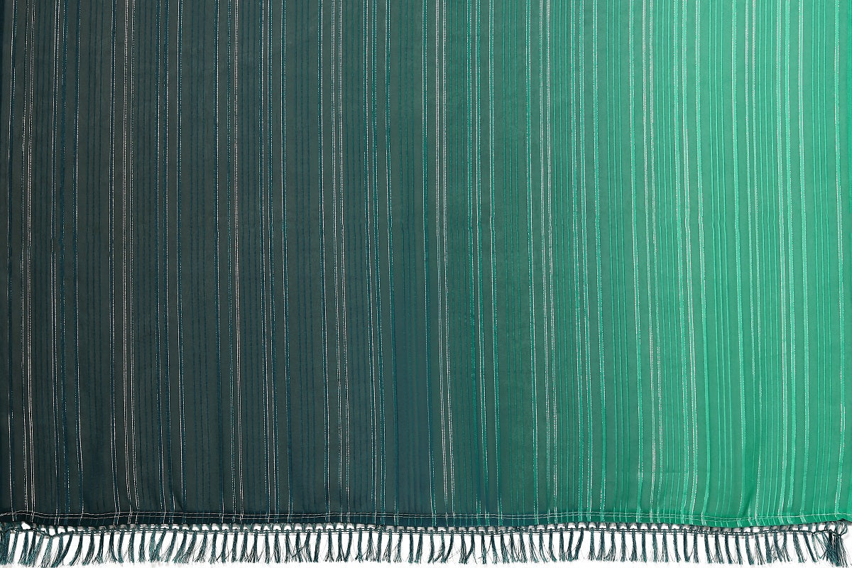 Vamika Georgette Sequence Work Green & Dark Green Bollywood Style Saree