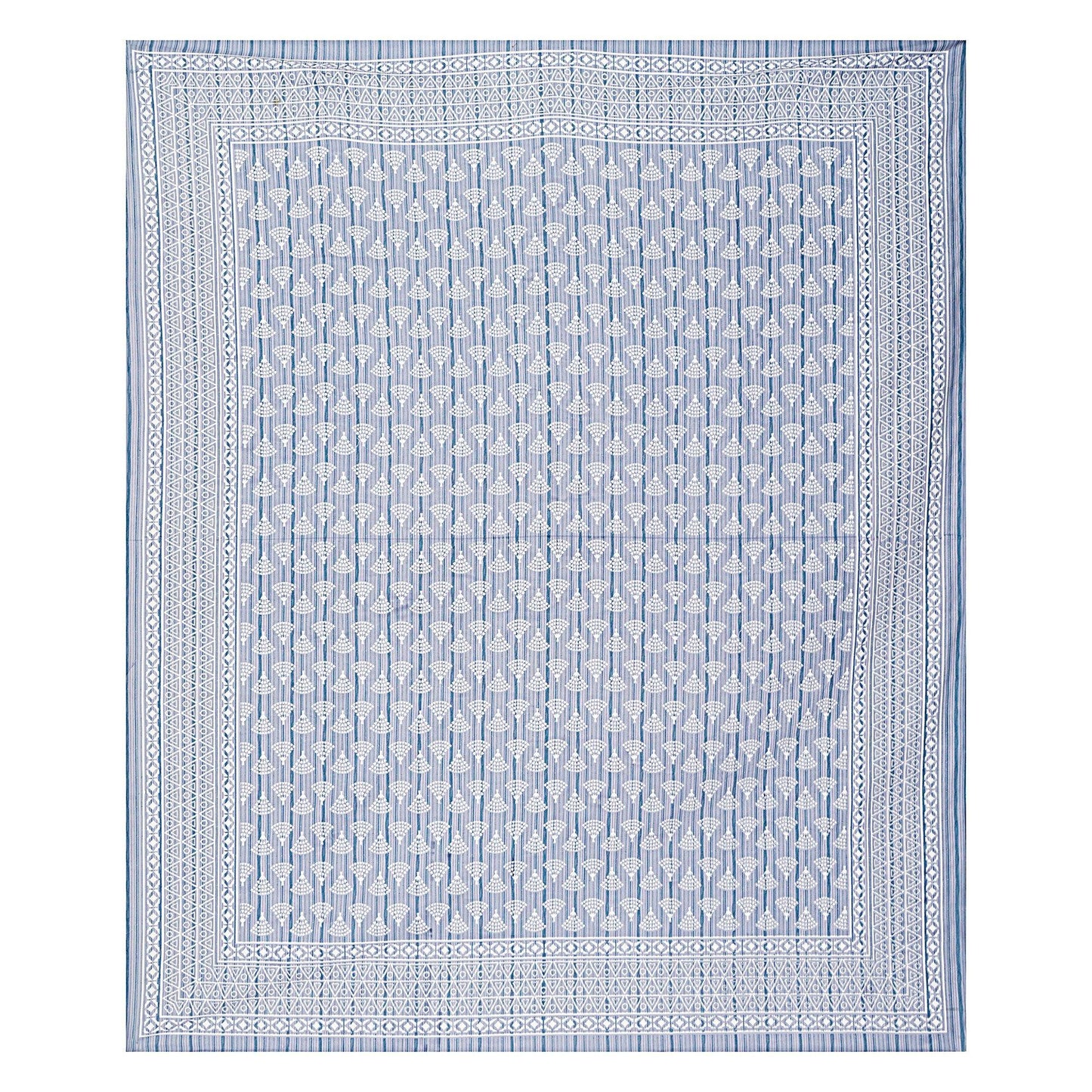 Rudra Bazaar Grey 210 TC Cotton Double King Bedsheet With 2 Pillow Covers