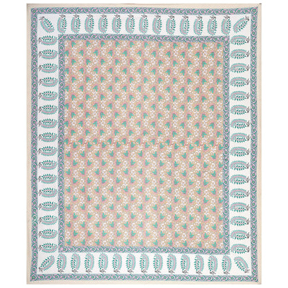 Rudra Bazaar Multi 210 TC Cotton Double King Bedsheet With 2 Pillow Covers