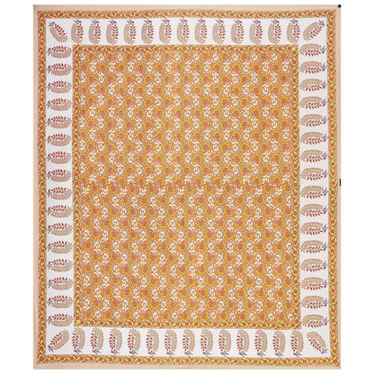 Rudra Bazaar Multi 210 TC Cotton Double King Bedsheet With 2 Pillow Covers