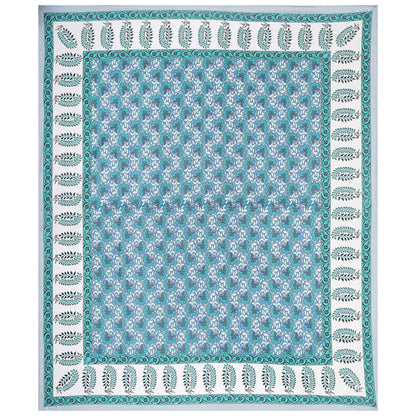 Rudra Bazaar Multi 210 TC Cotton Double King Bedsheet With 2 Pillow Covers