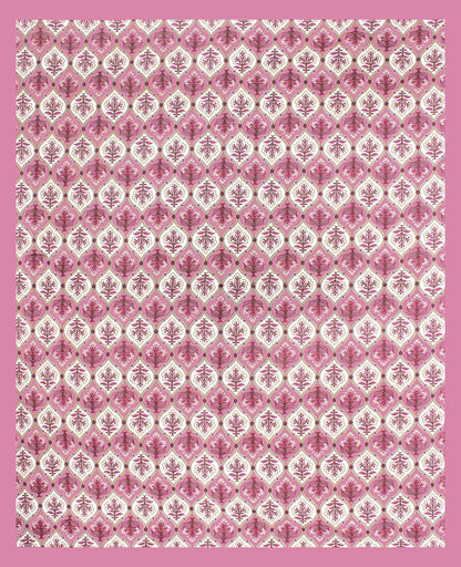 Rudra Bazaar Purple 210 TC Cotton Double King Bedsheet With 2 Pillow Covers