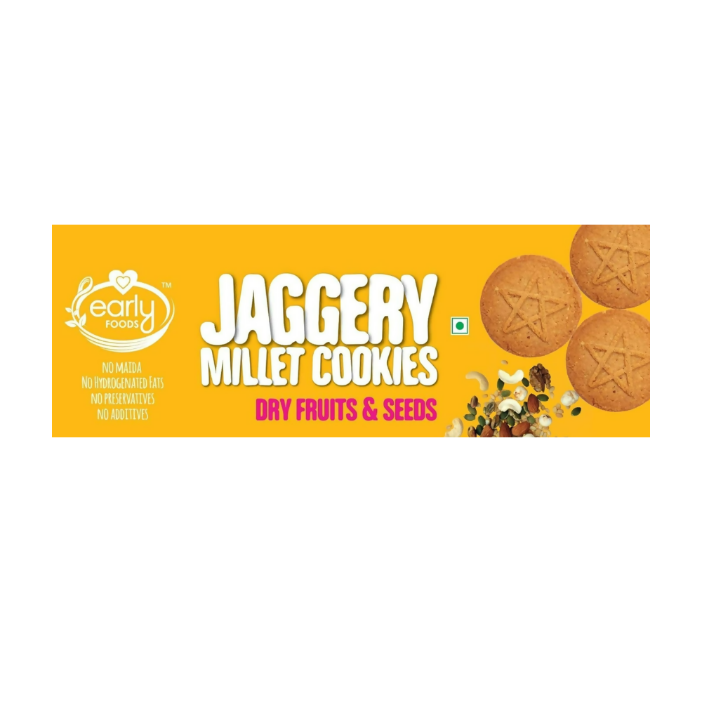 Early Foods Dry Fruit Jaggery Millet Cookies
