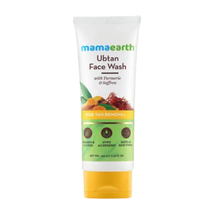 Mamaearth Ubtan Face Wash For Tan Removal -100 ml - Pack of 1