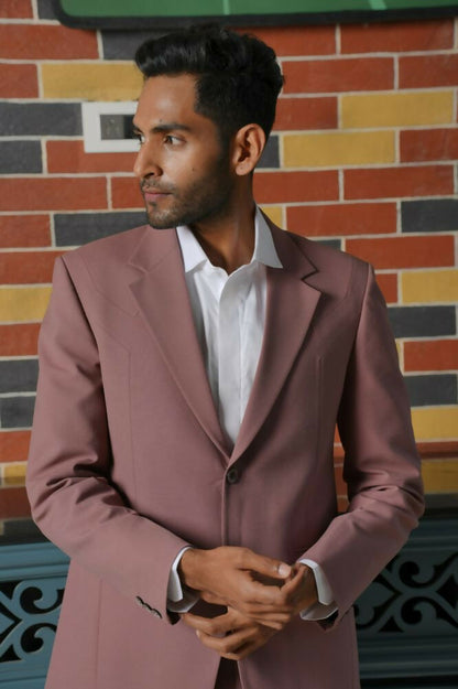 Vienna Mauve Blazer Set – 4-Way Stretch Tailored Suit For Men | Wedding & Party Wear by Hilo Design