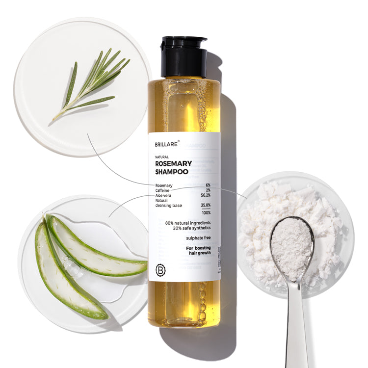 Brillare Rosemary Shampoo for Visible Hair Growth - 200 ml
