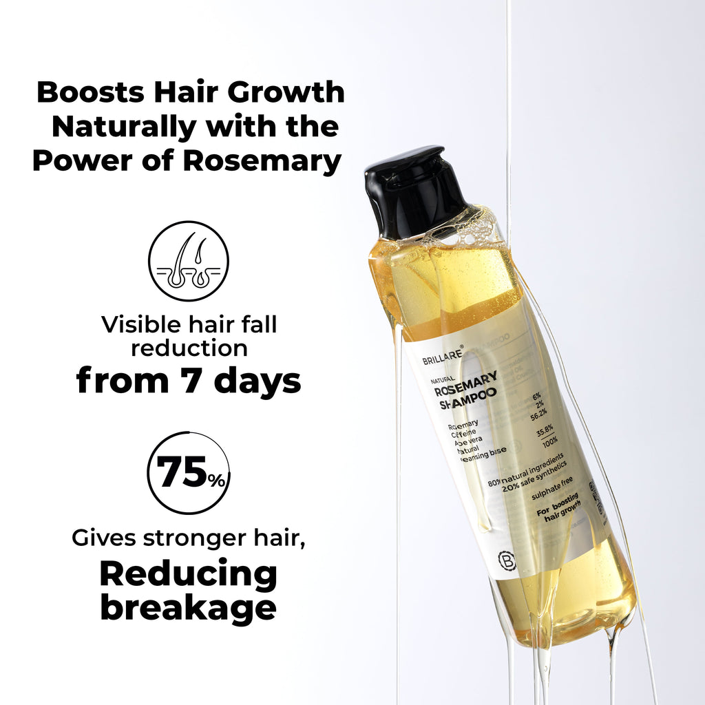Brillare Rosemary Shampoo for Visible Hair Growth - 200 ml