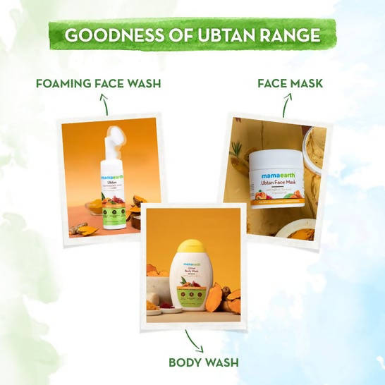 Mamaearth Ubtan Foaming Face Wash for Tan Removal - 150 ml