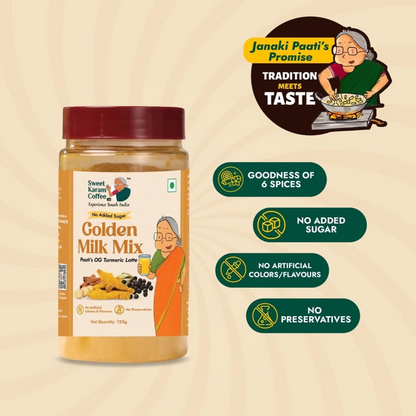 Sweet Karam Coffee Paati's Golden (Turmeric) Milk Mix