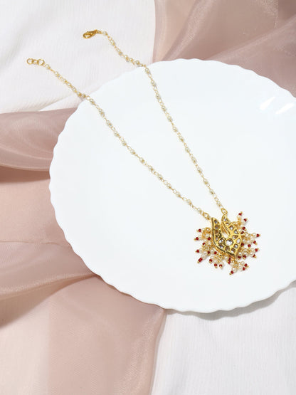Gold-Polished Brass Necklace - Ruby Raang