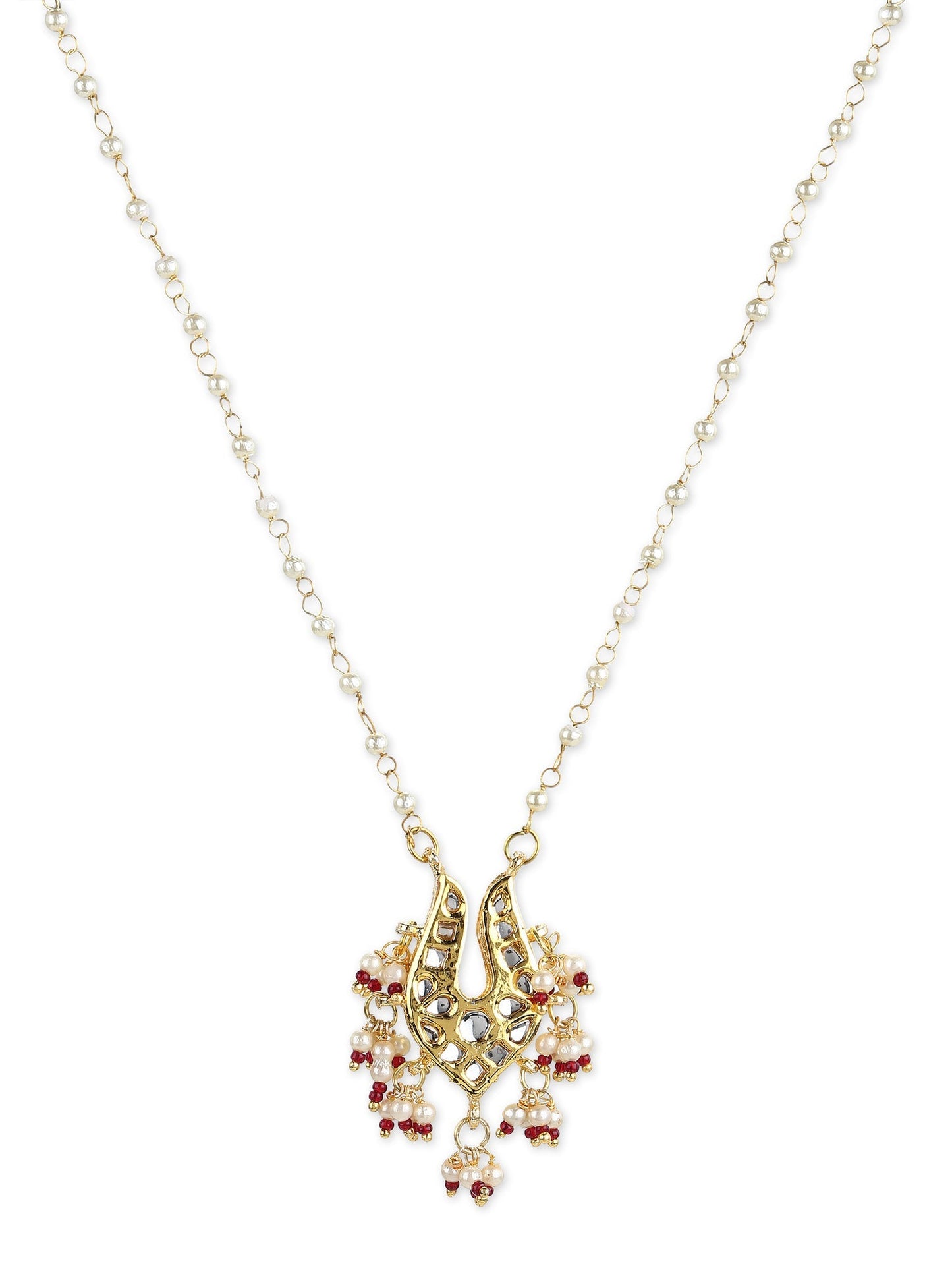Gold-Polished Brass Necklace - Ruby Raang