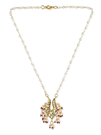 Gold-Polished Brass Necklace - Ruby Raang