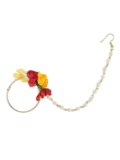 Yellow Floral Jewellery Set - Ruby Raang