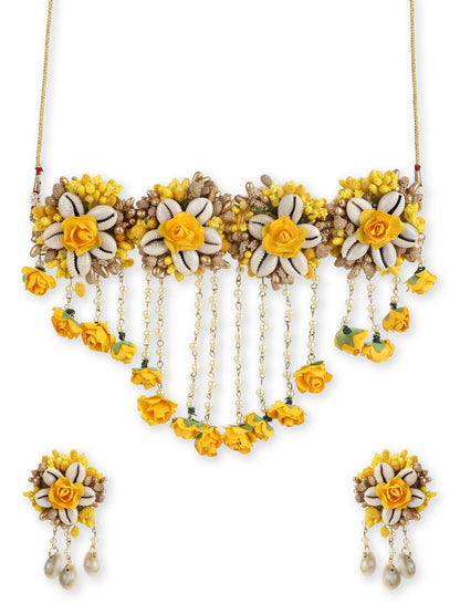 Yellow Gold-Polished Jewellery Set - Ruby Raang