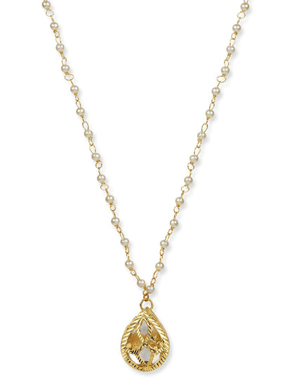 Women's Gold-Polished Chain Necklace - Ruby Raang