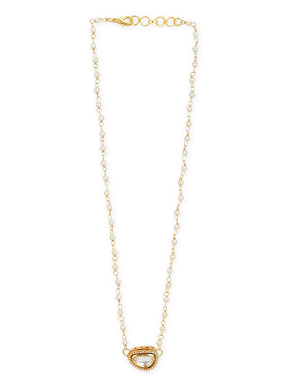 Gold-Polished White Brass Chain - Ruby Raang