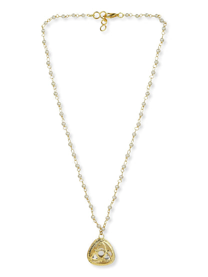 Gold-Polished White Chain - Ruby Raang