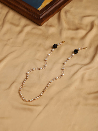 Beaded Embellished Mask Chain - Ruby Raang