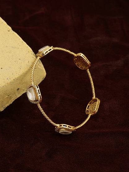 Kundan Bangle - Ruby Raang